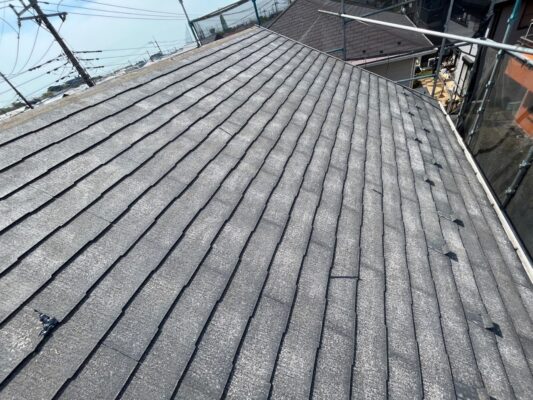 千葉市にて屋根修理　スーパーガルテクトへのカバー工法　施工前