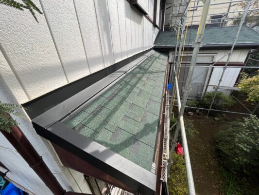 千葉市中央区にて屋根修理　カバー工法　完工